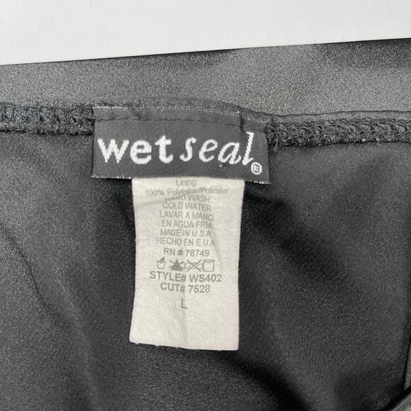 VTG Wet Seal Womens Slip Dress Size L Babydoll Lace Y2K 90s Grunge Party Club - Picture 8 of 8